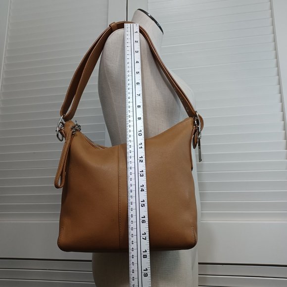 Coach Vintage Tan Leather Hobo Shoulder Bag - Picture 12 of 16
